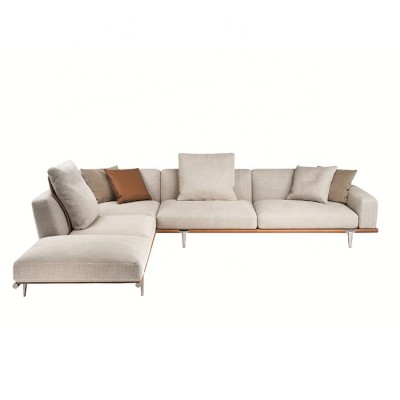 One Stop Home Furniture furniture L shape sofa living room furniture,Italy fashion fabric sofa